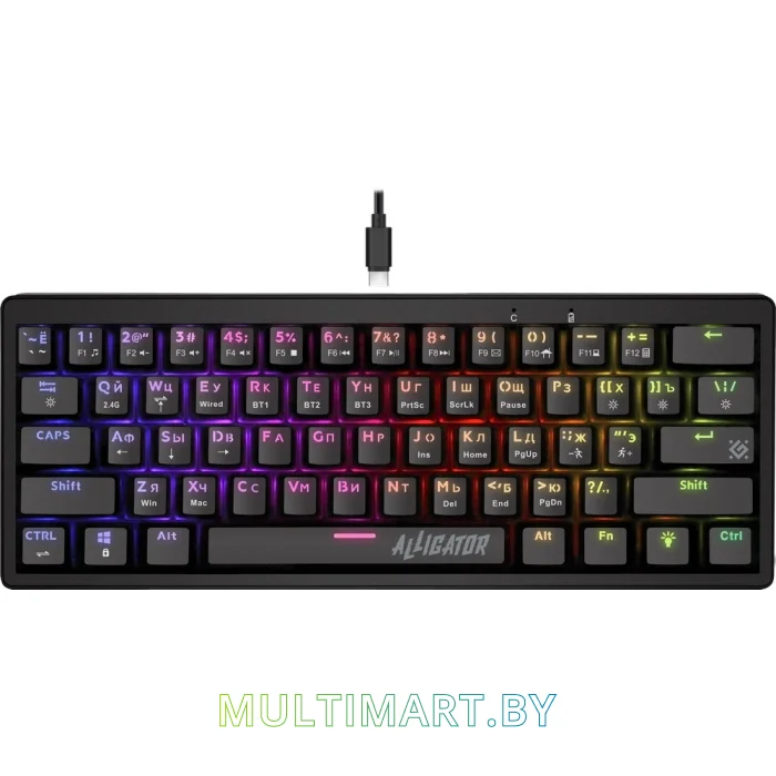 Клавиатура Defender Alligator GK-315 (черный)